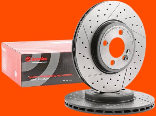 BREMBO Bremsscheibe geschlitzt/gelocht 09.A047.21 Bremsscheiben,Scheibenbremsen MINI,Schrägheck (R56),Schrägheck (R50, R...