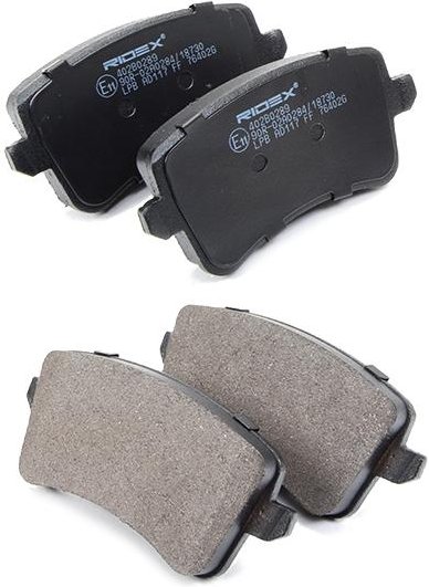 RIDEX Bremsbelagsatz Hinterachse 402B0289 Bremsbeläge,Bremsklötze AUDI,A4 Avant (8K5, B8),Q5 (8RB),A4 Limousine (8K2, B8...
