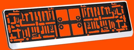 ARGO Kennzeichenhalter chrom DACAR CHROM Kennzeichenhalterung,Nummernschildhalter