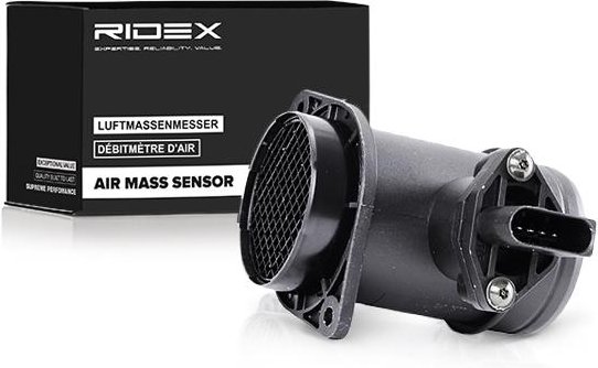 RIDEX Luftmassenmesser mit Gehäuse 3926A0061 LMM,Luftmengenmesser VW,AUDI,SKODA,Transporter V Bus (7HB, 7HJ, 7EB, 7EJ, 7...