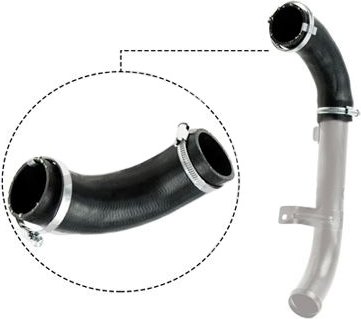 GATES Ladeluftschlauch Polychloropren (Neopren) 09-0141 FORD,Focus II Schrägheck (DA_, HCP, DP),Focus II Kombi (DA_, FF...