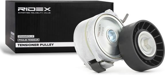 RIDEX Spannrolle 310T0016 Spannrolle, Keilrippenriemen FORD,FIAT,PEUGEOT,Focus II Schrägheck (DA_, HCP, DP),Focus II Kom...