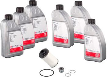 FEBI BILSTEIN Teilesatz, Ölwechsel-Automatikgetriebe febi Plus 6l 171762 VW,AUDI,SKODA,Golf IV Schrägheck (1J1),Golf V ...