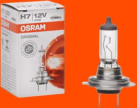 OSRAM Glühlampe, Fernscheinwerfer H7 64210 VW,AUDI,MERCEDES-BENZ,Golf IV Schrägheck (1J1),Golf V Schrägheck (1K1),POLO ...