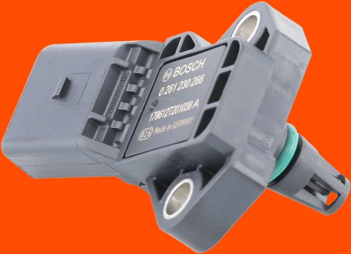 BOSCH Saugrohrdrucksensor 0 261 230 266 Ladedrucksensor,Abgasdrucksensor VW,AUDI,SKODA,Golf IV Schrägheck (1J1),Golf V S...