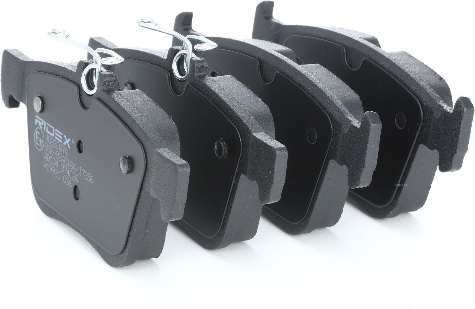 RIDEX Bremsbelagsatz Hinterachse 402B0674 Bremsbeläge,Bremsklötze VW,AUDI,SKODA,Golf VII Schrägheck (5G1, BQ1, BE1, BE2)...