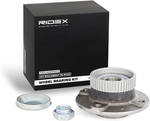 RIDEX Radlagersatz Hinterachse beidseitig 654W0314 Radlager,Radlager & Radlagersatz PEUGEOT,206 Schrägheck (2A/C),206 CC...