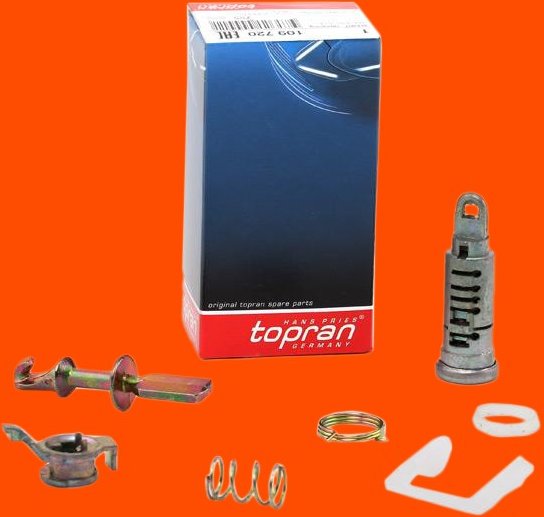 TOPRAN Schließzylinder Fahrzeugtür 109 720 VW,GOLF III (1H1),Polo Schrägheck (6N1),GOLF III Variant (1H5),Vento (1H2),P...