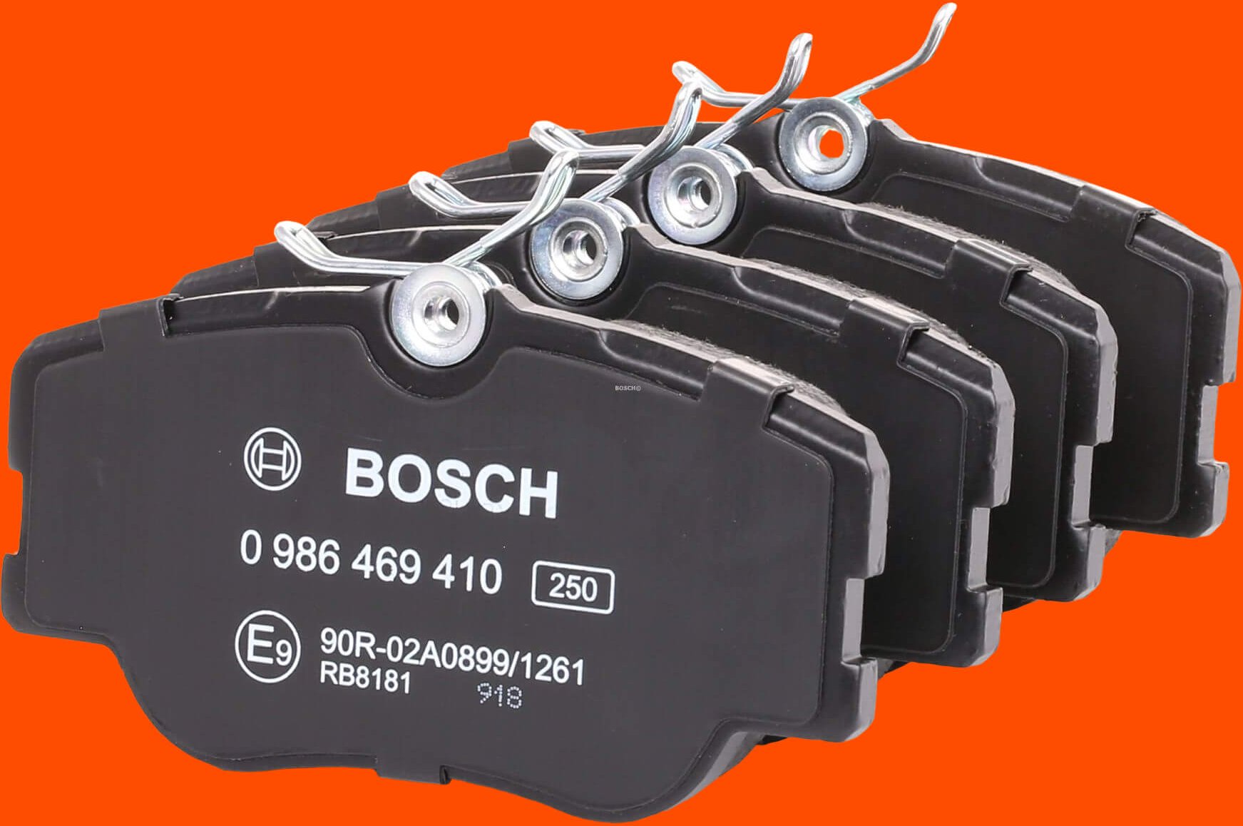 BOSCH Bremsbelagsatz mit Zubehör 0 986 469 410 Bremsbeläge,Bremsklötze MERCEDES-BENZ,190 (W201),Stufenheck (W124),W124 C...