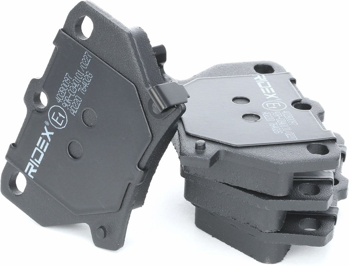 RIDEX Bremsbelagsatz Hinterachse 402B0097 Bremsbeläge,Bremsklötze TOYOTA,Yaris Schrägheck (_P1_),COROLLA (ZZE12_, NDE12_...
