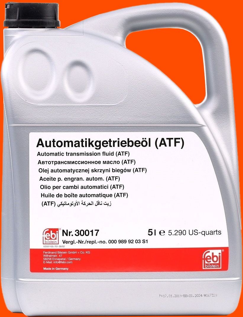 FEBI BILSTEIN Automatikgetriebeöl ATF II 30017 VW,AUDI,MERCEDES-BENZ,Transporter IV Bus (70B, 70C, 7DB, 7DK, 70J, 70K, ...