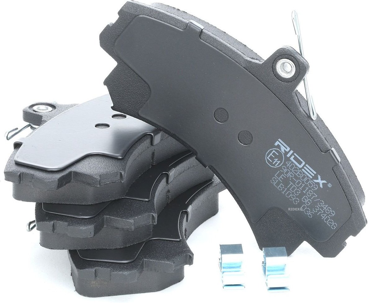 RIDEX Bremsbelagsatz Vorderachse 402B0059 Bremsbeläge,Bremsklötze VOLVO,MITSUBISHI,SMART,V40 Kombi (645),S40 I (644),COL...