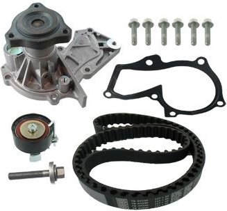 SKF Wasserpumpe + Zahnriemensatz VKMC 04215-1 Wasserpumpe + Zahnriemenkit FORD,FOCUS III Turnier,Kuga Mk2 (DM2),FOCUS II...