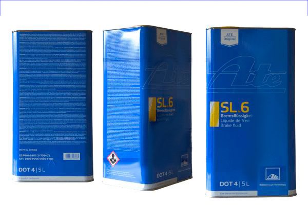 ATE Bremsflüssigkeit SL.6 DOT 4 Inhalt: 5l 03.9901-6403.2