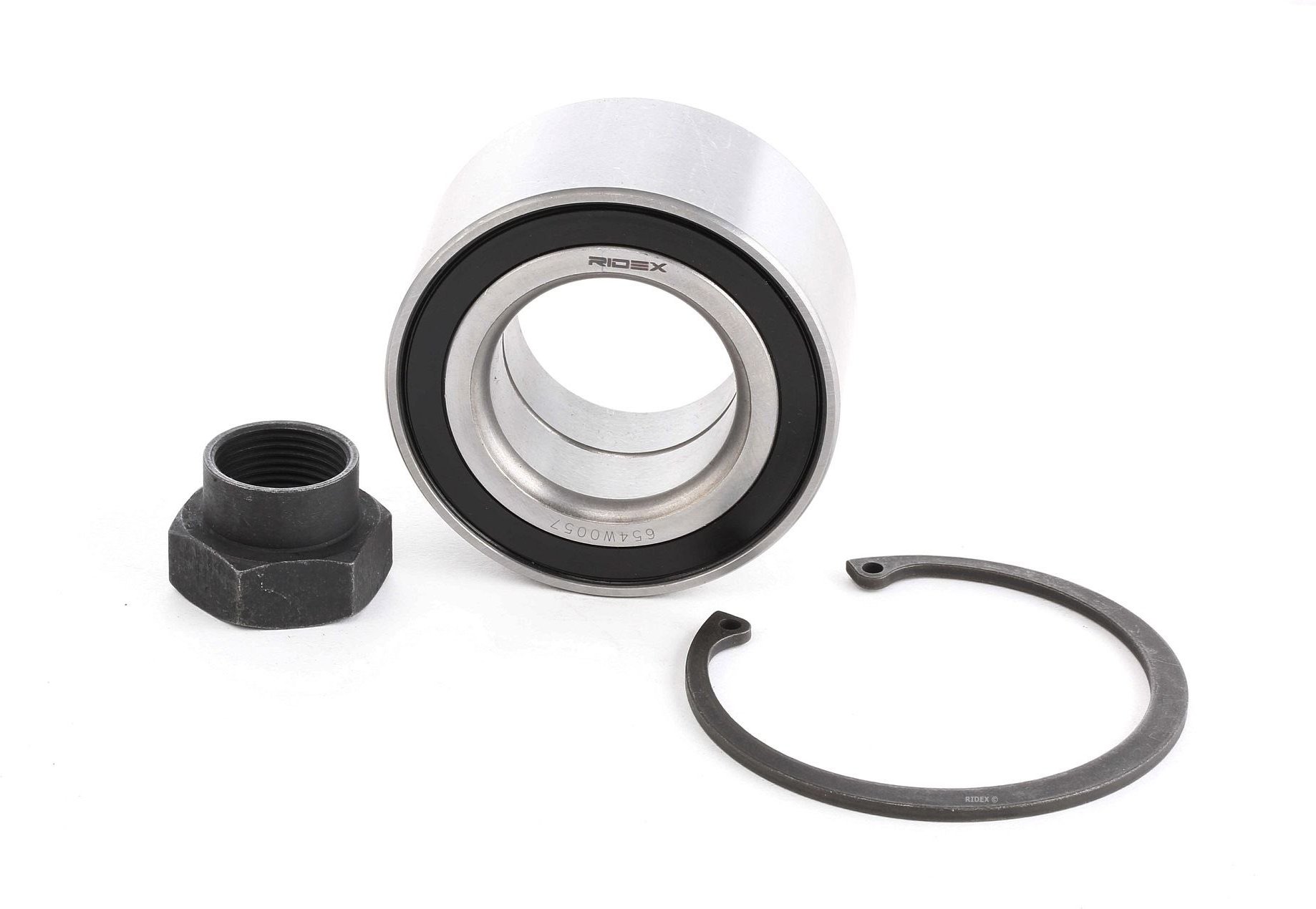 RIDEX Radlagersatz Vorderachse beidseitig 654W0057 Radlager,Radlager & Radlagersatz FORD,Fiesta Mk4 Schrägheck (JAS, JBS...