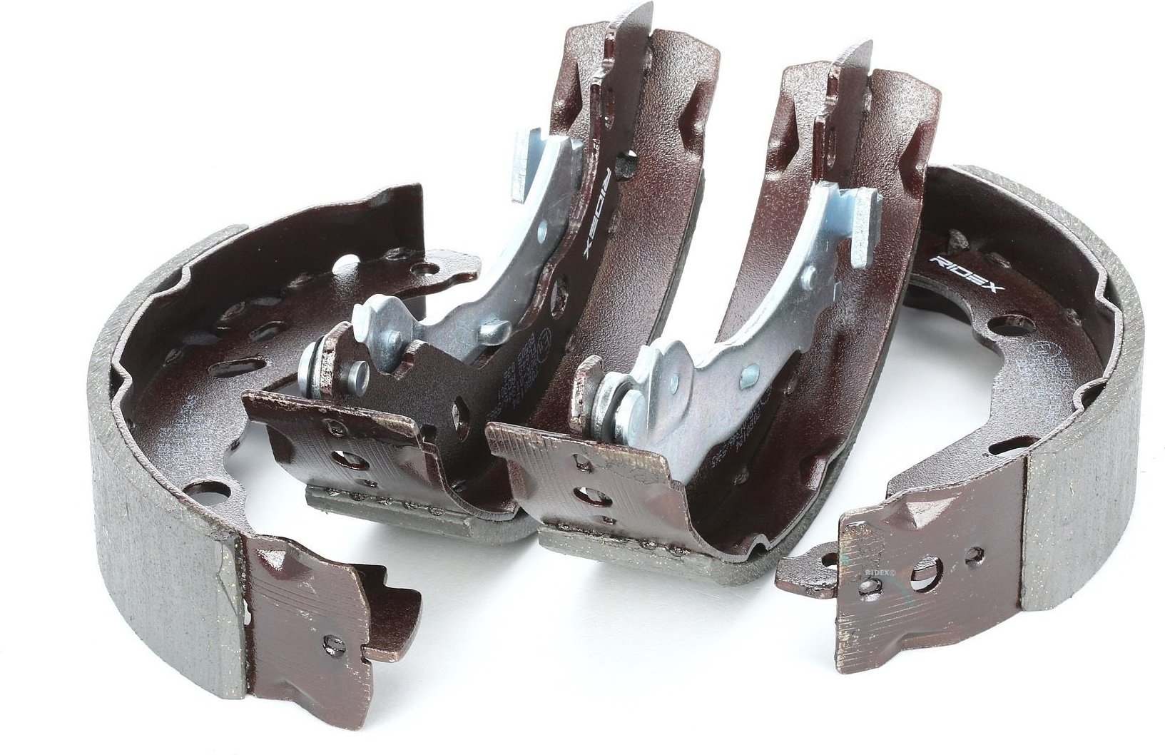 RIDEX Bremsbacken Hinterachse 70B0124 Trommelbremsbacken,Bremsbackensatz PEUGEOT,CITROËN,LANCIA,1007 (KM_),C3 I Schräghe...