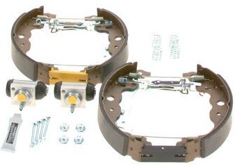 BOSCH Bremsensatz, Trommelbremse mit Radbremszylinder 0 204 114 197 MERCEDES-BENZ,RENAULT,DACIA,CITAN Kasten (415),Cita...