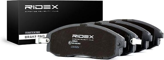 RIDEX Bremsbelagsatz Vorderachse 402B0670 Bremsbeläge,Bremsklötze HYUNDAI,H-1 / Starex MPV (A1),H-1 Kastenwagen (A1),H10...