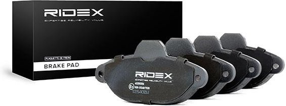 RIDEX Bremsbelagsatz Vorderachse 402B0306 Bremsbeläge,Bremsklötze FORD,FIAT,LANCIA,KA (RU8),PANDA (169),500 (312),PUNTO ...
