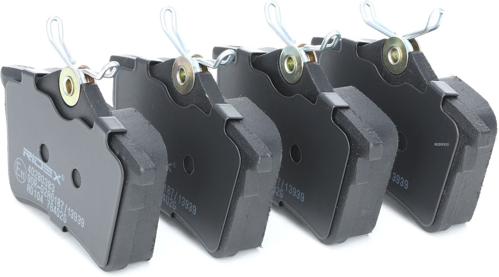RIDEX Bremsbelagsatz Hinterachse 402B0383 Bremsbeläge,Bremsklötze PEUGEOT,CITROËN,DS,308 SW I (4E_, 4H_),307 (3A/C),PART...