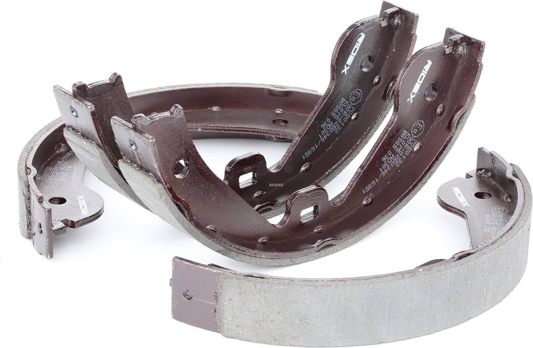 RIDEX Bremsbacken Hinterachse 70B0132 Trommelbremsbacken,Bremsbackensatz VW,AUDI,MERCEDES-BENZ,Touareg (7LA, 7L6, 7L7),Q...