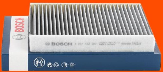 BOSCH Innenraumfilter Aktivkohlefilter 1 987 432 387 Filter, Innenraumluft,Pollenfilter FORD,Fiesta Mk5 Schrägheck (JH1,...