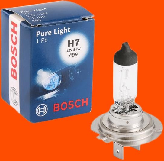 BOSCH Glühlampe, Fernscheinwerfer Pure Light WS H7 1 987 302 777 VW,AUDI,MERCEDES-BENZ,Golf IV Schrägheck (1J1),Golf V ...