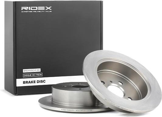 RIDEX Bremsscheibe Hinterachse 82B0091 Bremsscheiben,Scheibenbremsen TOYOTA,GEELY (GLEAGLE),Yaris Schrägheck (_P1_),CORO...