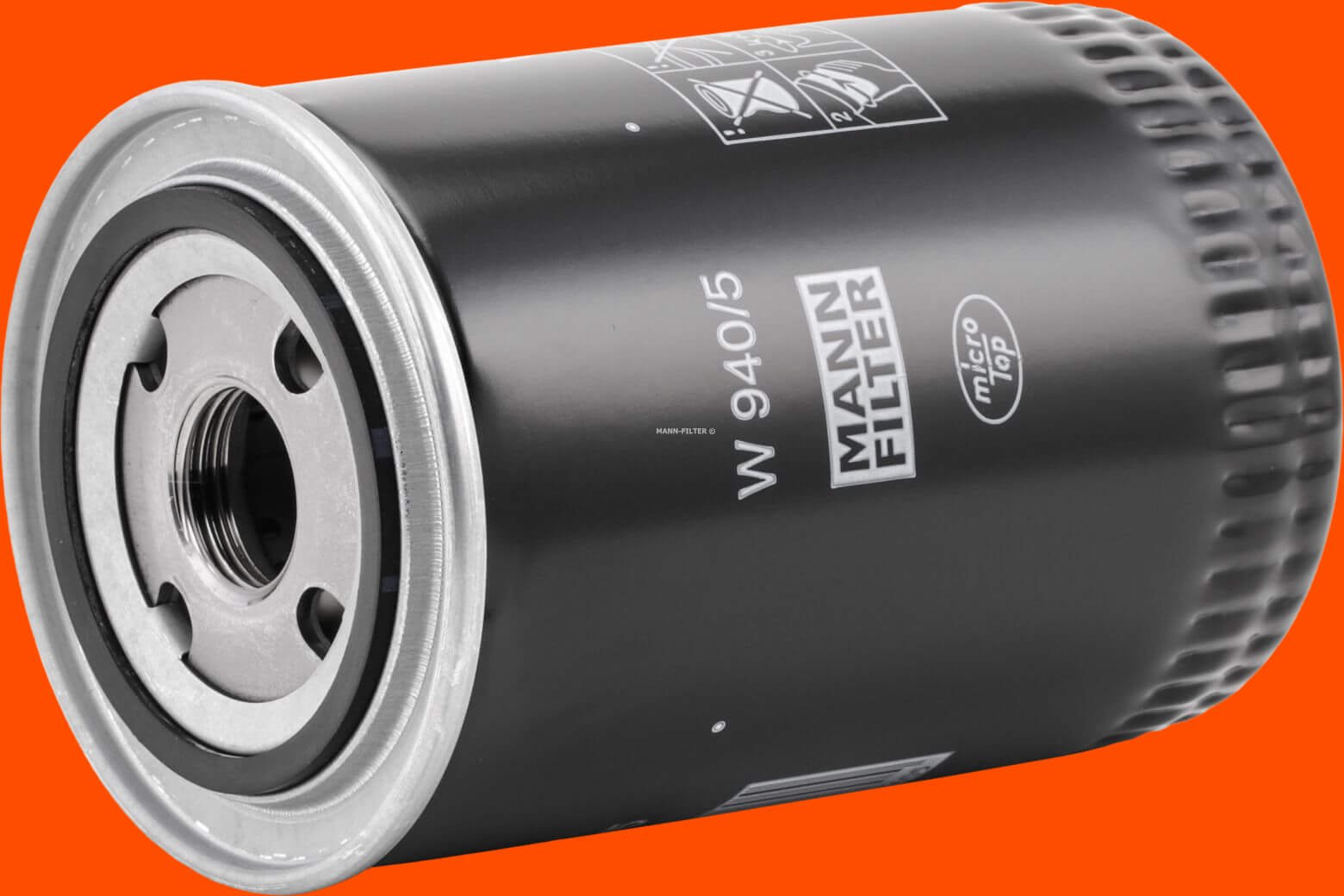 MANN-FILTER Ölfilter Anschraubfilter W 940/5 Motorölfilter,Filter für Öl FORD,IVECO,LAMBORGHINI,F-SERIES,MK,Urraco Coupe...