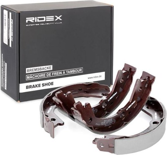 RIDEX Bremsbacken Hinterachse 70B0082 Trommelbremsbacken,Bremsbackensatz HYUNDAI,KIA,SSANGYONG,TUCSON (JM),MATRIX (FC),S...
