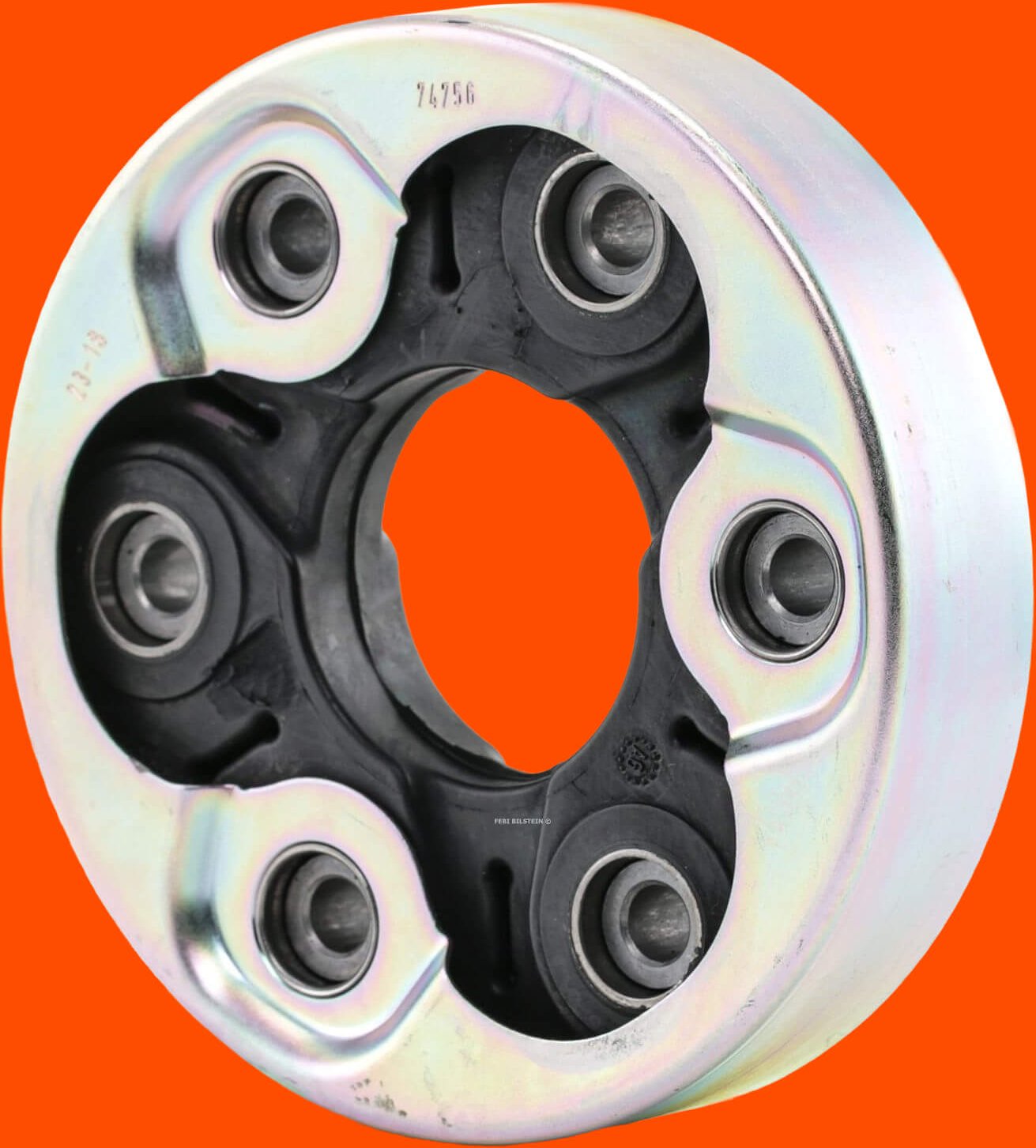 FEBI BILSTEIN Hardyscheibe Lochkreis-Ø: 106mm 19528 Gelenkscheibe,Gelenk, Längswelle VW,AUDI,SKODA,Golf IV Schrägheck (1...