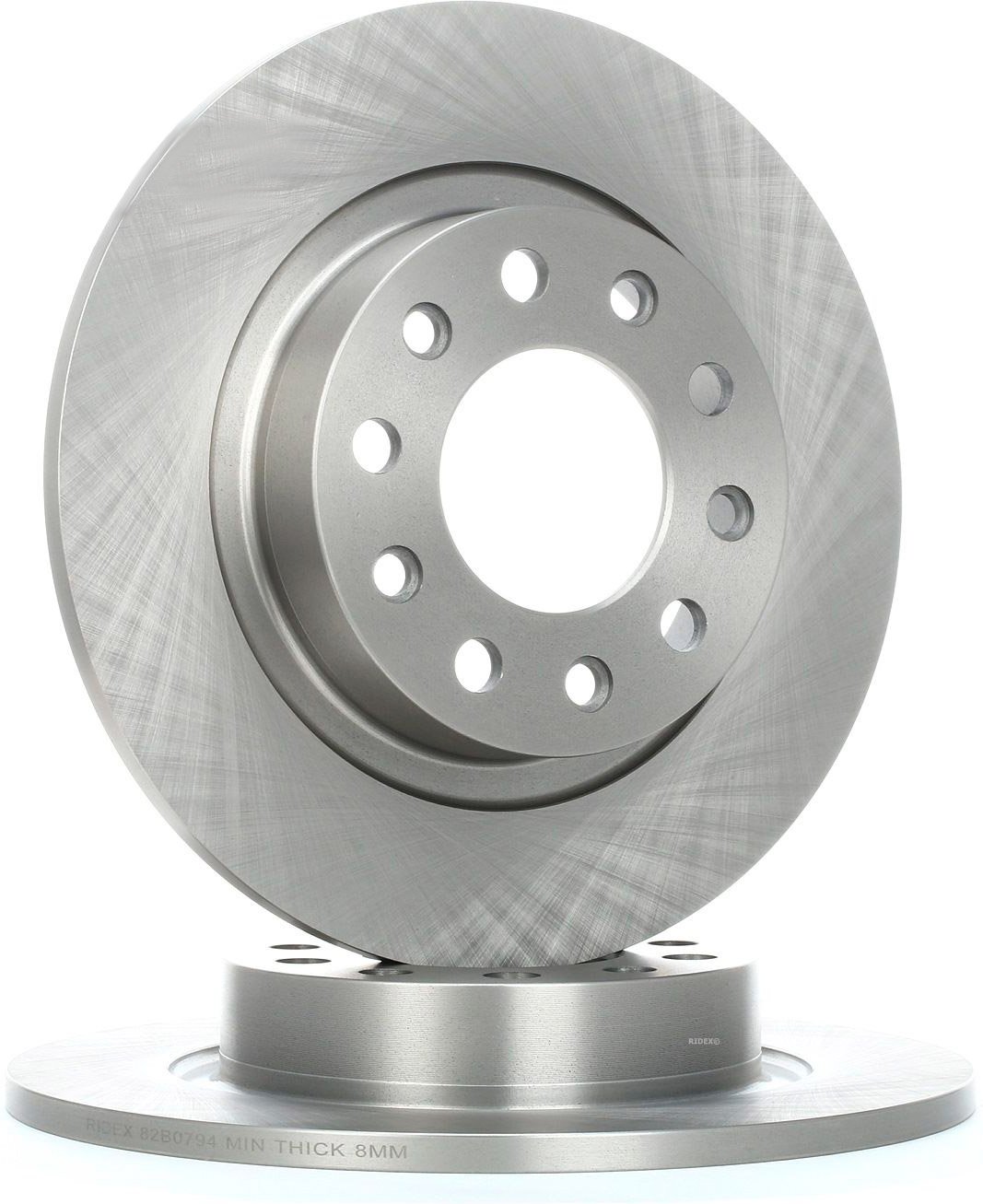 RIDEX Bremsscheibe Hinterachse 82B0794 Bremsscheiben,Scheibenbremsen ALFA ROMEO,DODGE,GIULIETTA (940),Giulietta Kastenwa...
