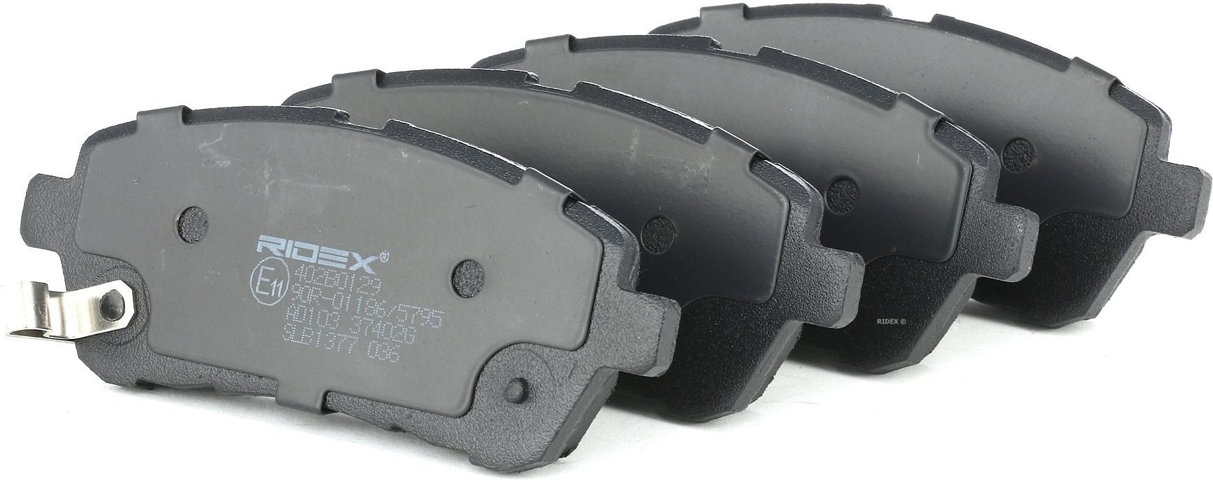 RIDEX Bremsbelagsatz Vorderachse 402B0129 Bremsbeläge,Bremsklötze FORD,MAZDA,SUZUKI,Fiesta Mk6 Schrägheck (JA8, JR8),Fie...