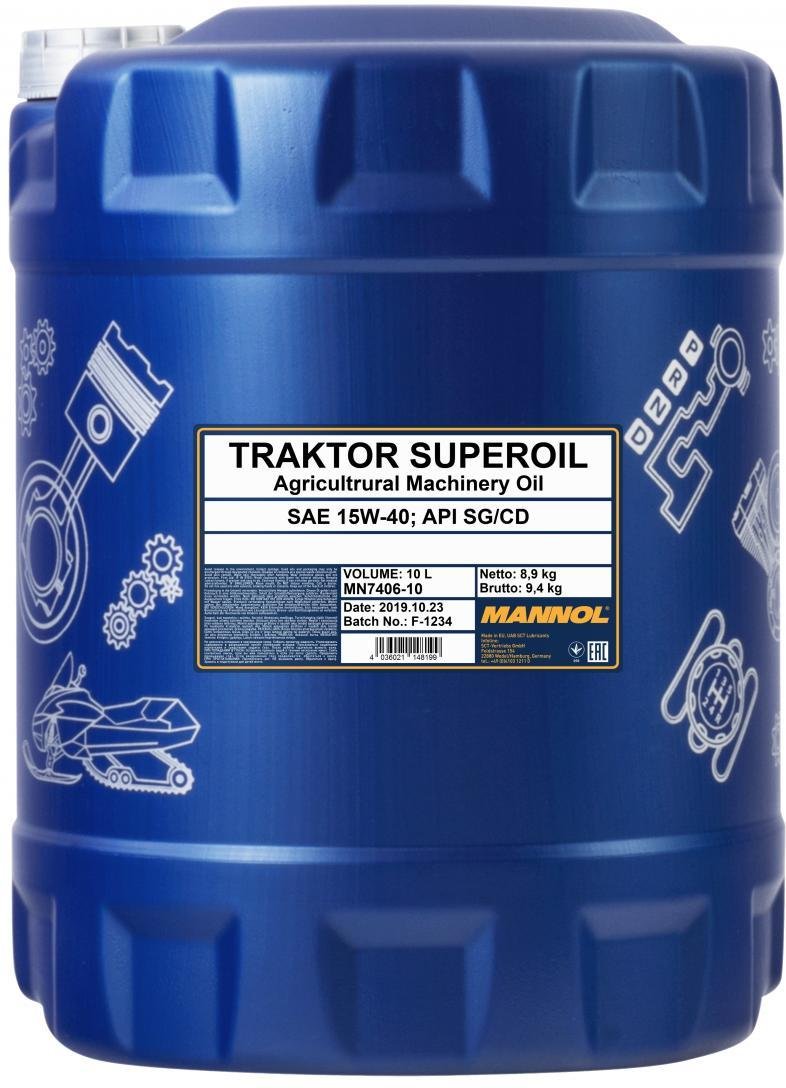 MANNOL Motoröl 15W-40, Inhalt: 10l, Mineralöl MN7406-10
