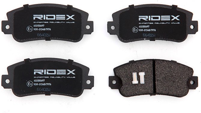 RIDEX Bremsbelagsatz Vorderachse 402B0900 Bremsbeläge,Bremsklötze FIAT,SEAT,ALFA ROMEO,Seicento / 600 Schrägheck (187_),...