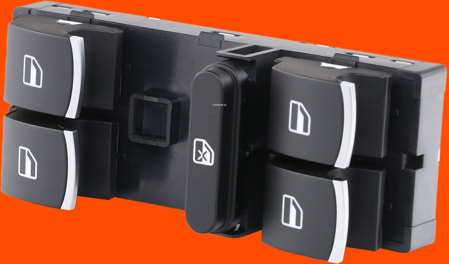 TOPRAN Schalter, Fensterheber Fahrzeugtür 116 032 VW,GOLF VI (5K1),GOLF PLUS (5M1, 521),TIGUAN (5N_),Passat Variant (36...