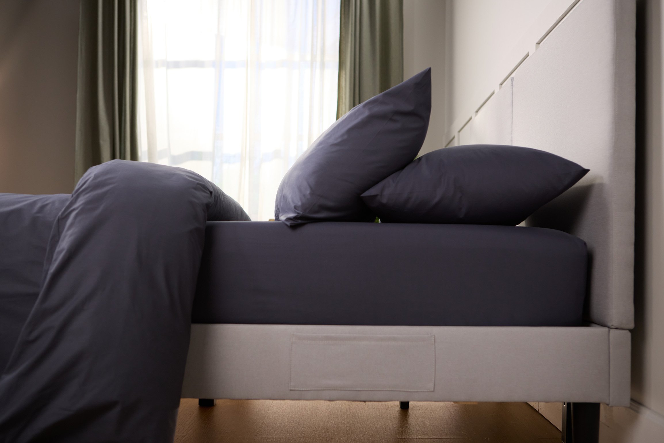 Emma Classic Spannbettlaken | Dunkelgrau | 90x200cm