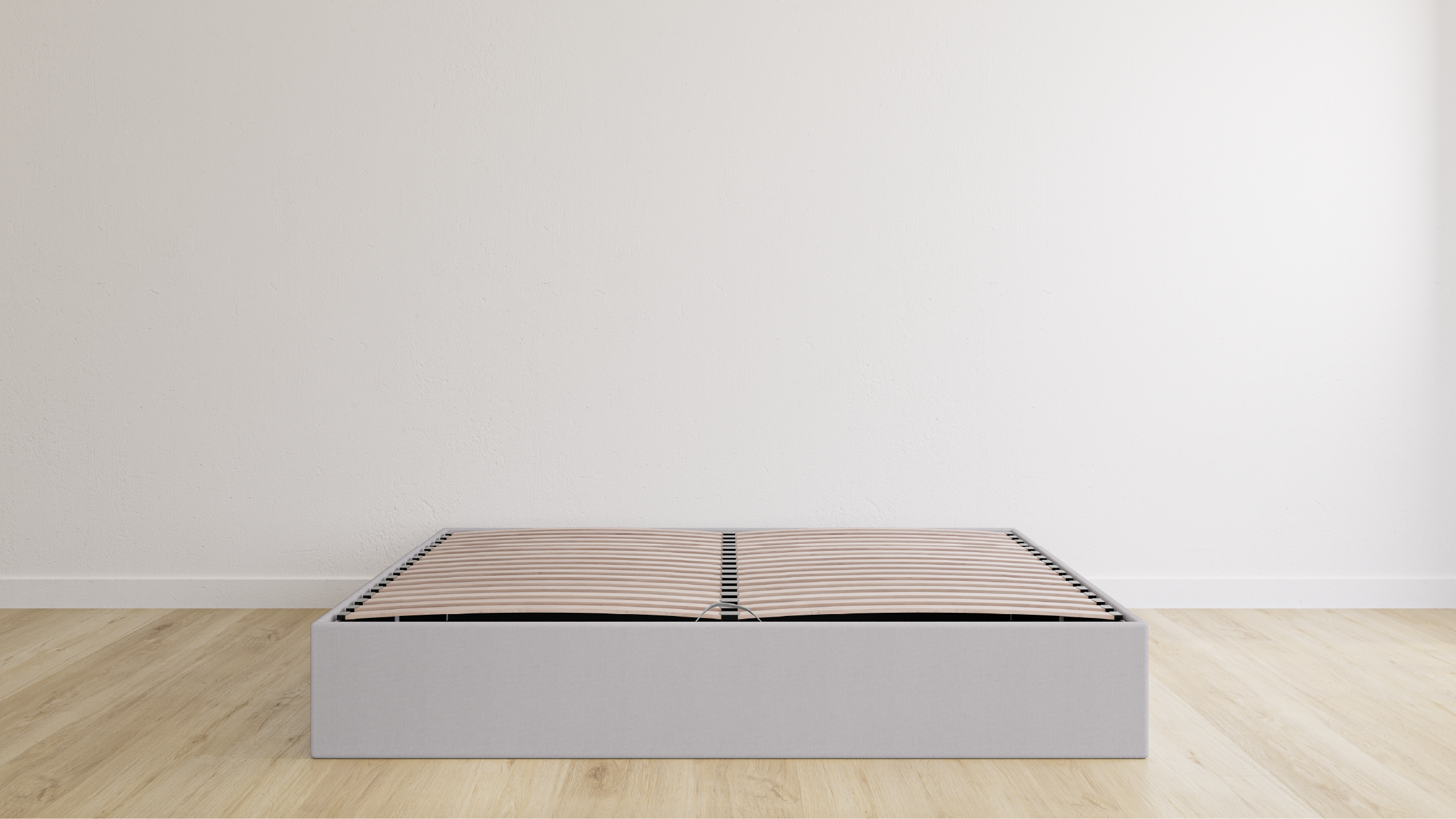 Emma Premium Stauraumbett V2 160x200 | hellgrau | kein Kopfteil