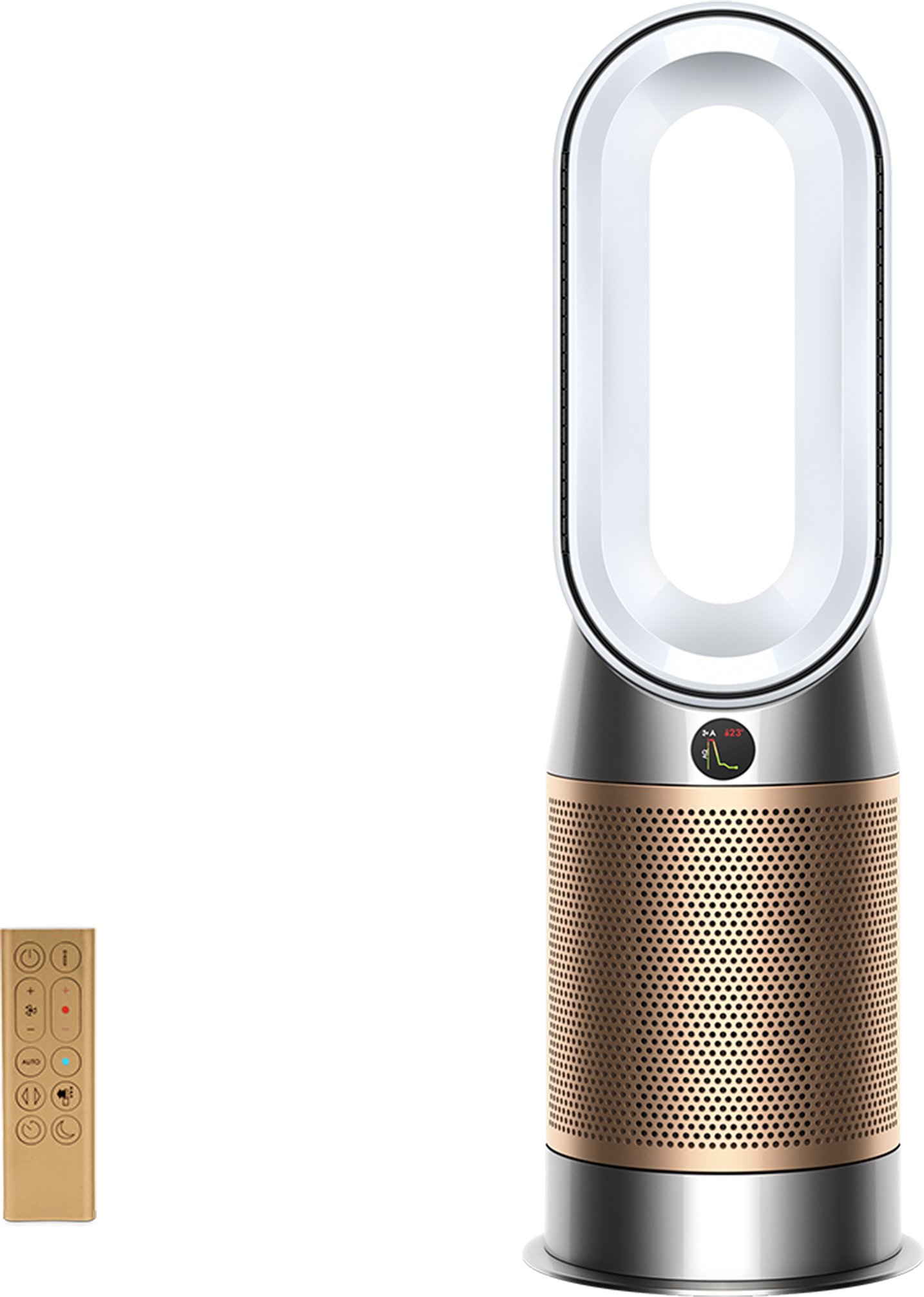 Dyson Purifier Hot + Cool Formaldehyde Luftreiniger mit Heizfunktion Weiß/Gold
