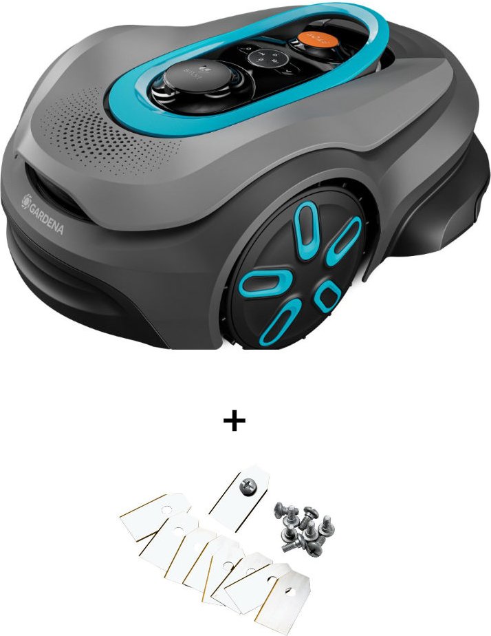 GARDENA Mähroboter smart SILENO sense 400 m² + gratis Ersatzmesser + gratis Garage