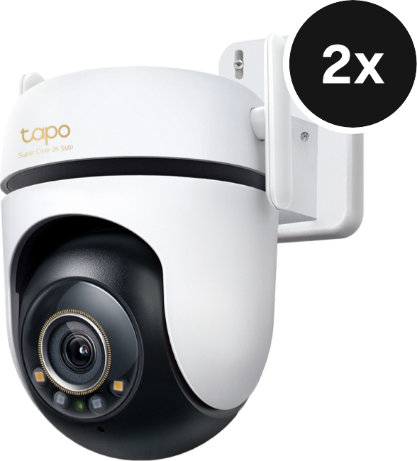 TP-Link Tapo C530WS - Schwenk-Neige-Außenkamera - 2er-Set