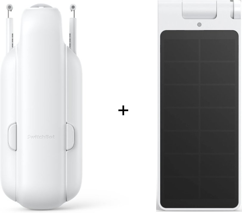 SwitchBot Curtain U-Rail V3 + Solar Panel V3