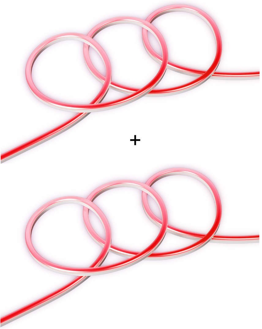 tink Basics Neon Light Strip mit Matter - 3m - 2er-Set