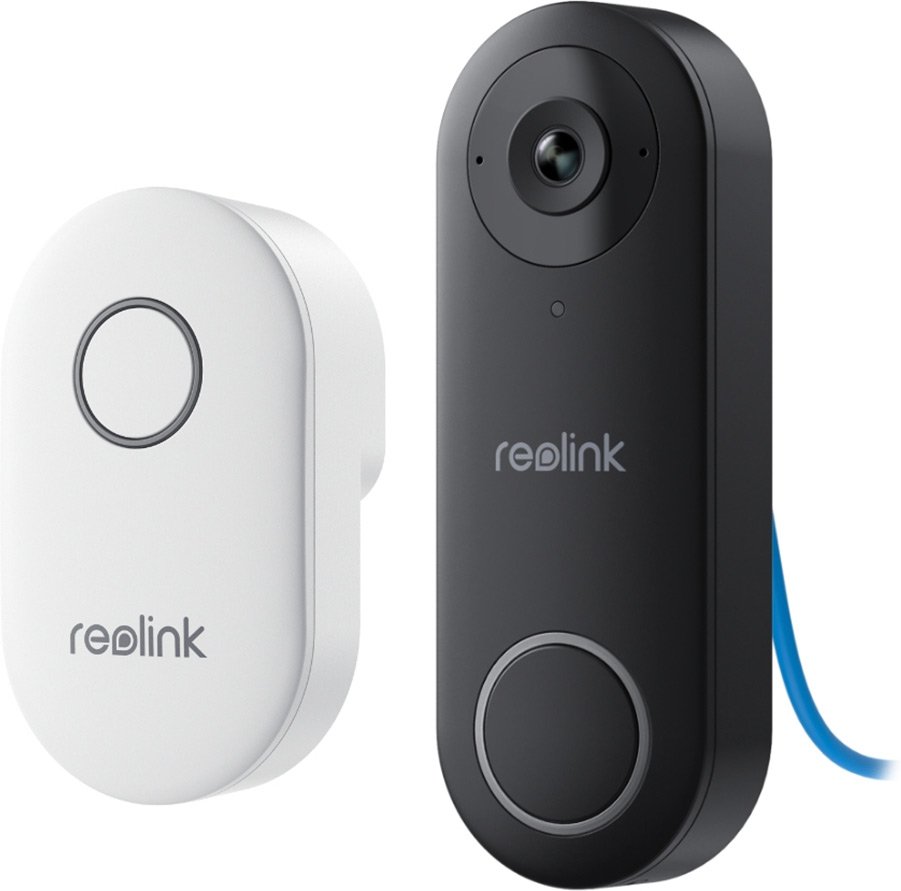 Reolink D340P - 2K+ PoE Video Doorbell mit Chime - Schwarz