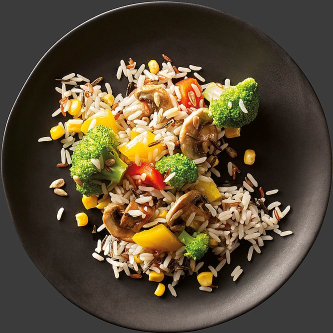 Gemüse-Mix mit Wildreis