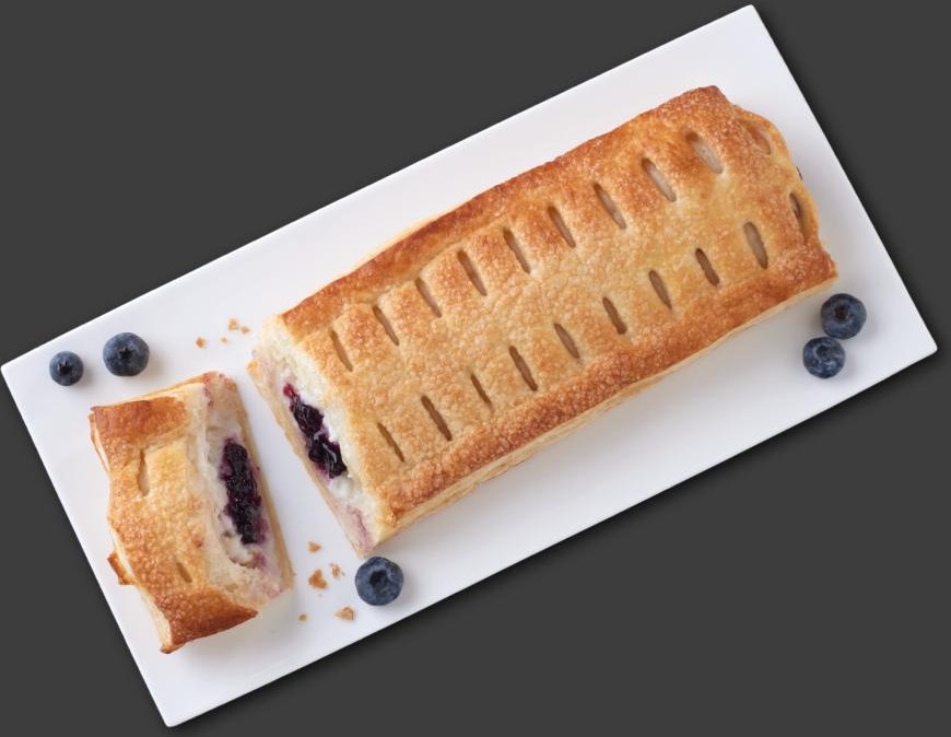 Quark-Heidelbeer Strudel