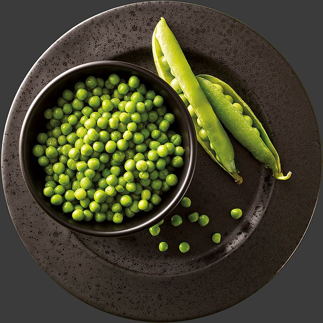 Junge Erbsen, sehr fein