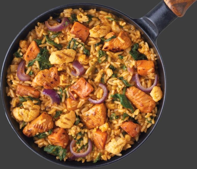 Asia Reispfanne "Butter Chicken"