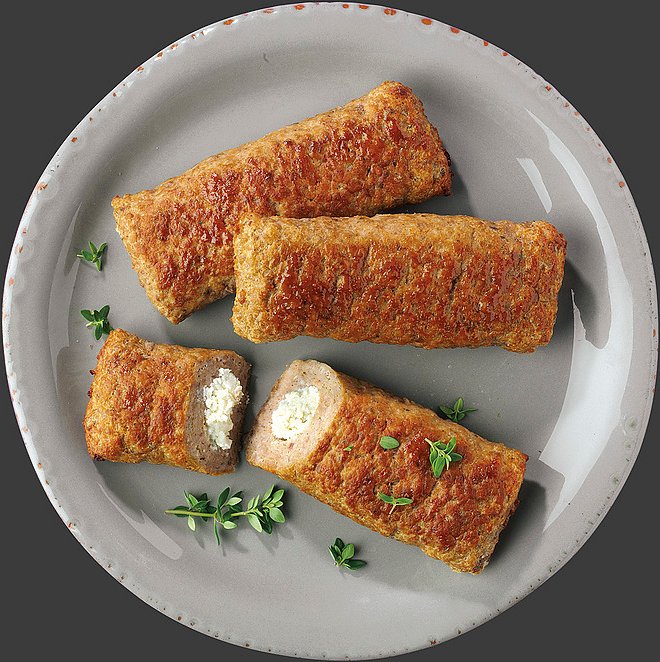 Gefüllte Hackröllchen "Hirten Art"