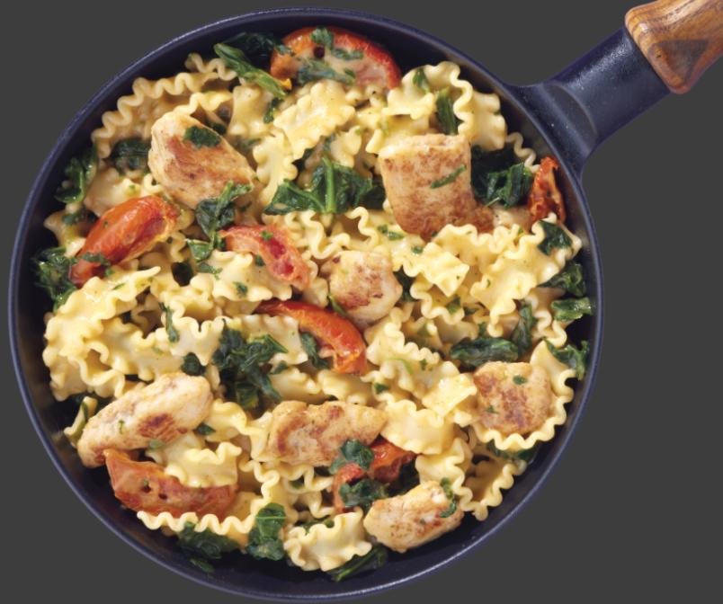 Nudel-Hähnchenpfanne Florentiner Art